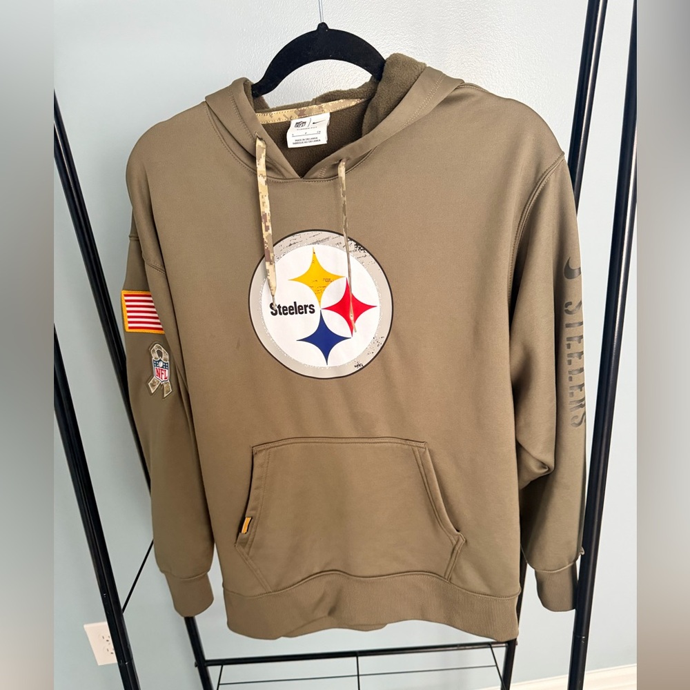 Olive Green Pittsburgh Steelers hoodie from Nike sz S